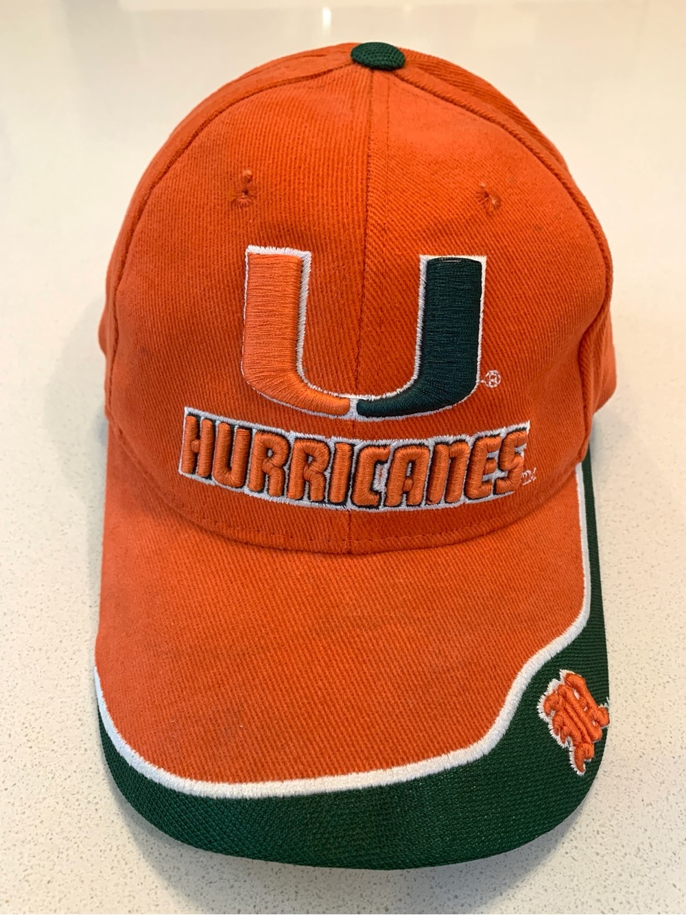Vintage Miami Hurricanes Orange & Green Logo Cap with Adjustable Strap